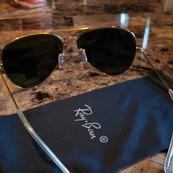 Ray ban aviator black and gold - Picture 2 of 4